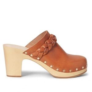 Loeffler Randall Merrill Braided Leather Clogs. Tan. Size 5.
